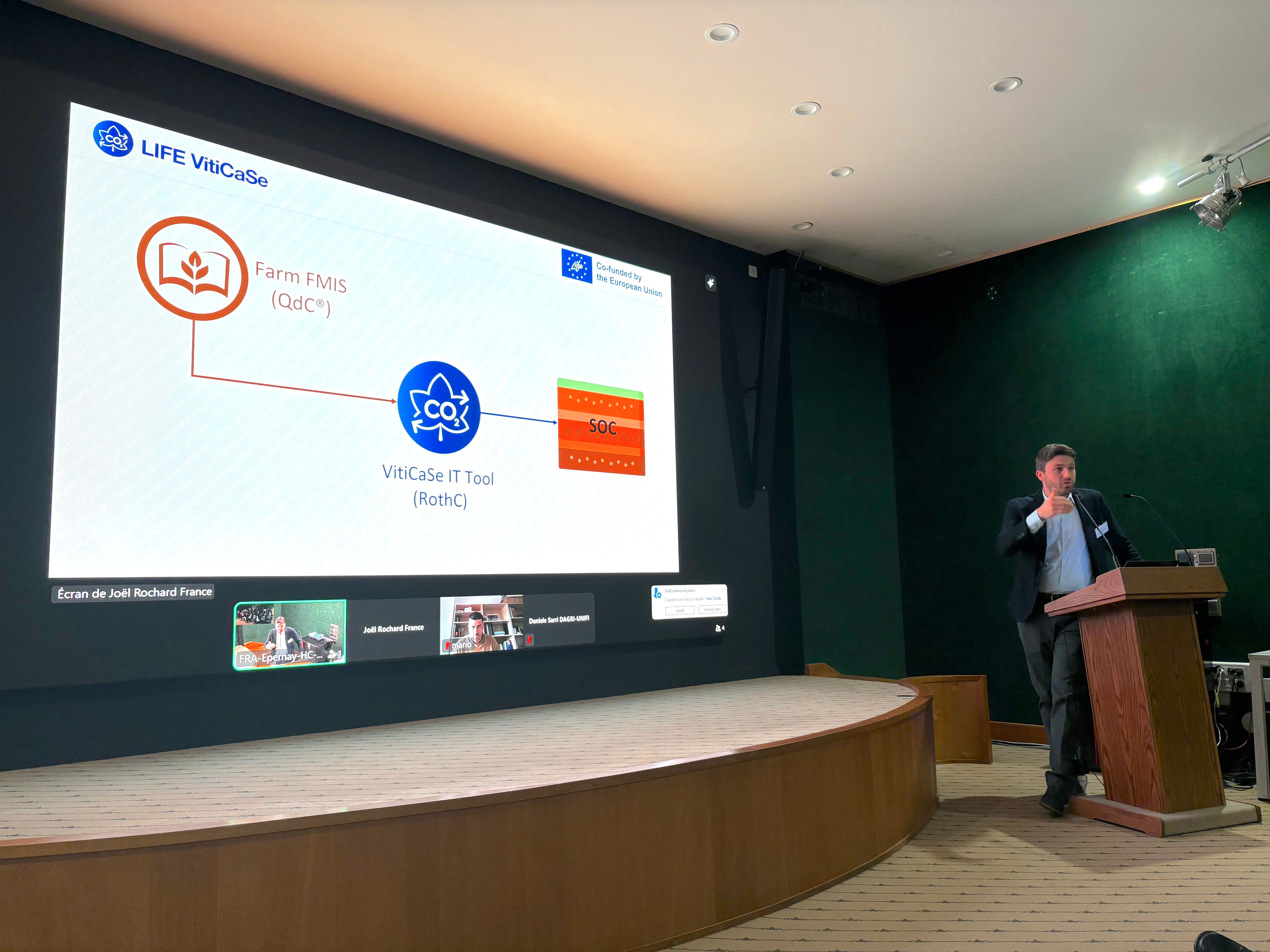 Gabriele Mongardi during his presentation